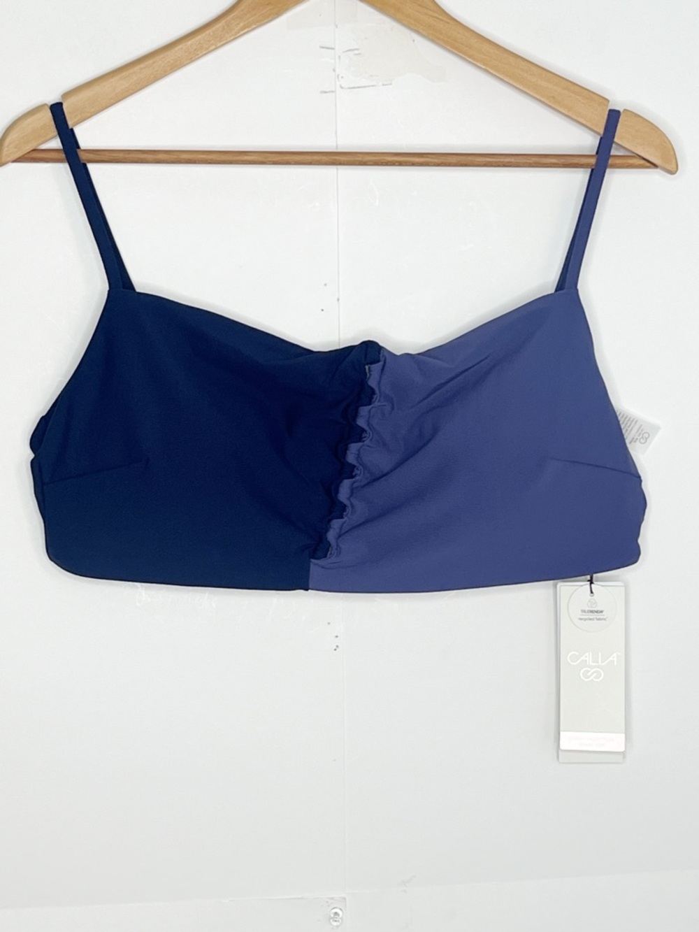 Calia Womens Looped Front Bikini Top Size XXL